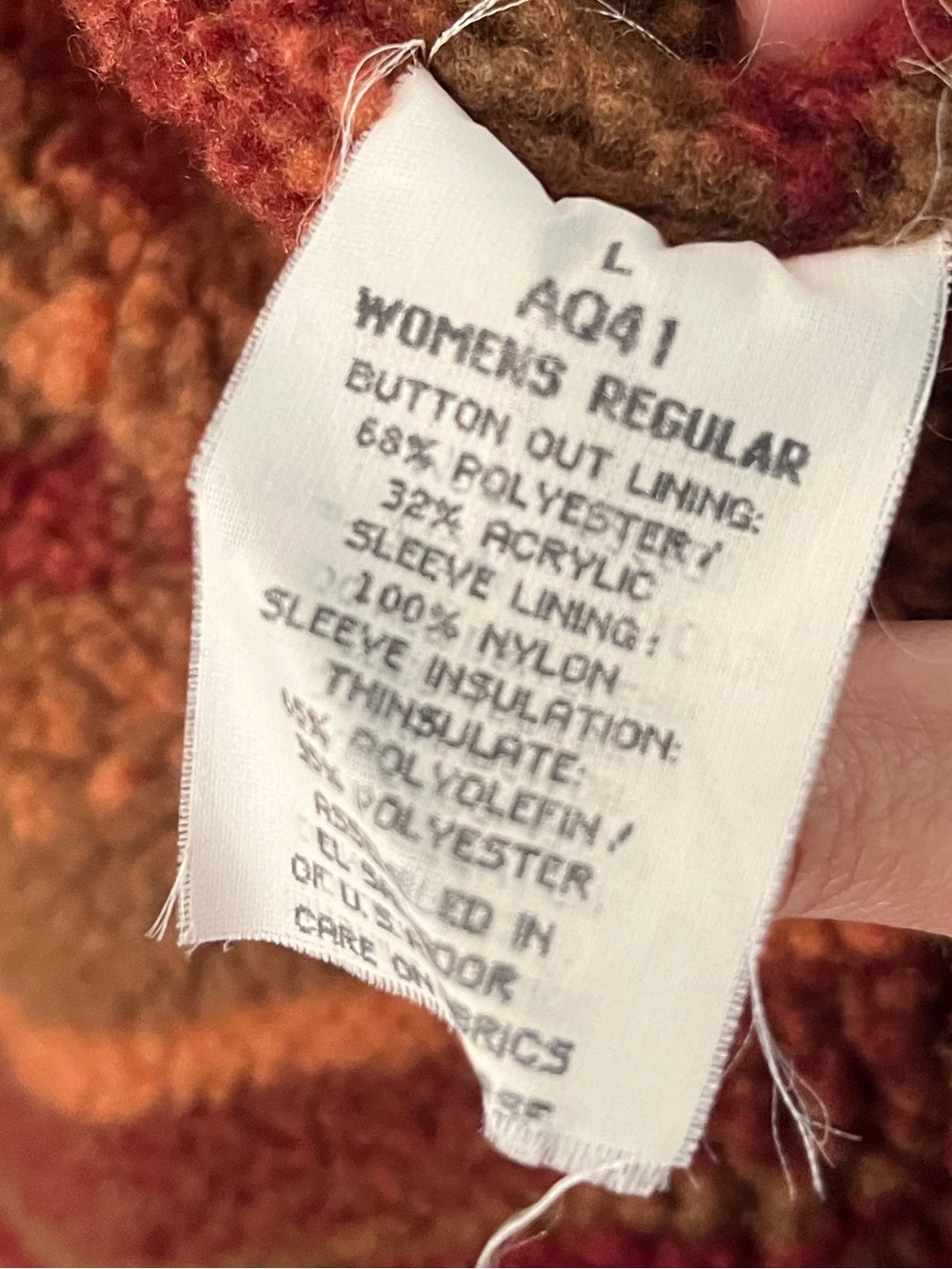 Vintage LL Bean Sherpa Lined Aztec Duster Coat Canvas Chore Rancher Tan Trench - Picture 10 of 16